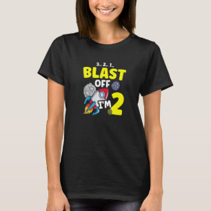Ich bin 2 Science Future Scientist Happy Birthday  T-Shirt
