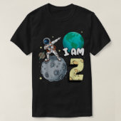 Ich bin 2 Space Astronaut Kid Moon Walker 2. Gebur T-Shirt (Design vorne)