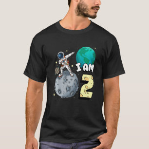 Ich bin 2 Space Astronaut Kid Moon Walker 2. Gebur T-Shirt