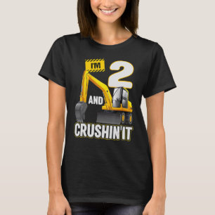 Ich bin 2 und graben es Baugraben 2nd Bi T-Shirt