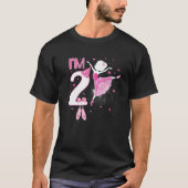 Ich bin 2nd Birthday Ballerina Girls Ballet Dancer T-Shirt (Vorderseite)
