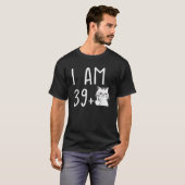Ich bin 39 Plus 1 Middle Finger T-Shirt (Vorne ganz)