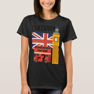 Ich bin 3 3. Geburtstag Britisch-London-Thema Groß T-Shirt
