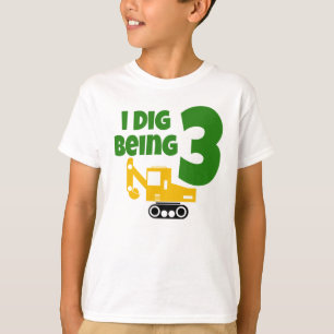 Ich bin 3 Kinder 3. Geburtstagsbau T-Shirt