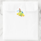 Ich bin 3 runder aufkleber (Tasche)