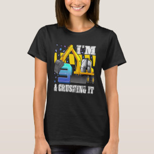 Ich bin 3 und zerstöre es Baubagger 3. B T-Shirt