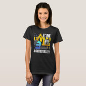 Ich bin 3 und zerstöre es Baubagger 3. B T-Shirt (Vorne ganz)