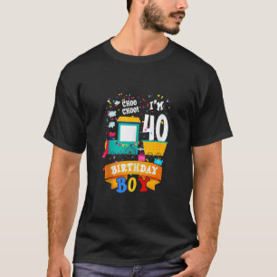 Ich bin 40. Geburtstag Junge Niedliche Bahn 40 Jah T-Shirt