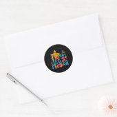 Ich bin 40 Let's Fiesta Runder Aufkleber (Umschlag)