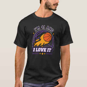 Ich bin 41 und ich Liebe Es Basketball 41. Geburts T-Shirt