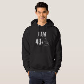 Ich bin 49+ Middle Finger. 50. Geburtstag Hoodie (Vorne ganz)