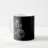 Ich bin 49 plus 1 Middle Finger für eine 50. Stund Kaffeetasse (Vorderseite Links)