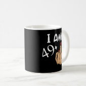 Ich bin 49 Plus Middle Finger 50. Kaffeetasse (VorderseiteRechts)