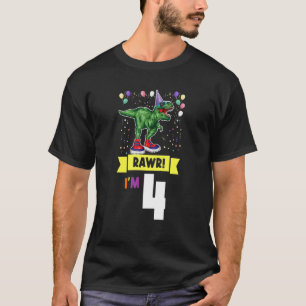 Ich bin 4 Jahre 4 Jahre alt 4. Geburtstag T-Shirt