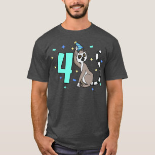 Ich bin 4 Jahre alt mit magerem Kindergeburtstag T-Shirt