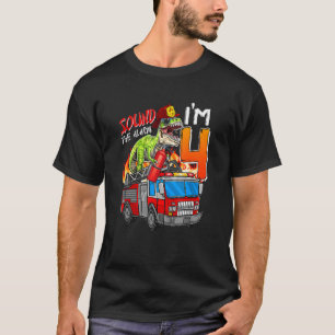 Ich bin 4 Jahre alt Sound Der Alarm 4. Geburtstag T-Shirt