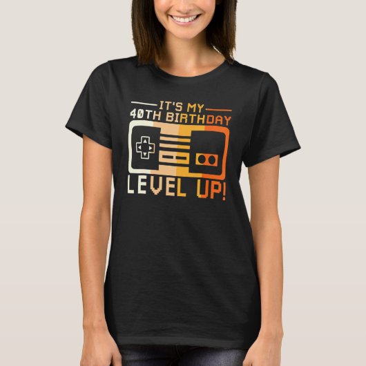 Ich bin 4 Level Up T Game Controller Dashb T-Shirt (Vorderseite)