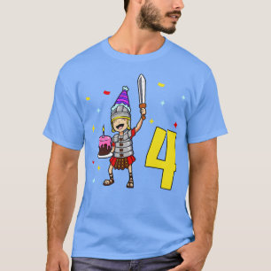 Ich bin 4 mit Centurion Kindergeburtstag 4 Jahre a T-Shirt