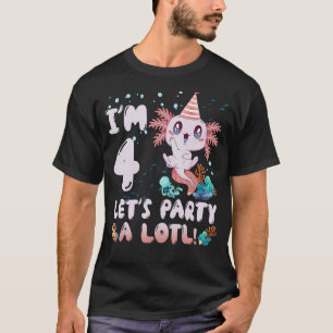 Ich bin 4 Party ein viel Niedliches Axolotl für Ju T-Shirt