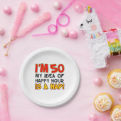 Ich bin 50 glückliche Stunde ist ein Nickerchen 50 Pappteller (Party)