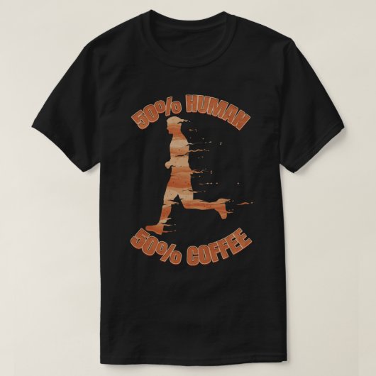 Ich bin 50 Mann und 50 Kaffee T-Shirt (Design vorne)
