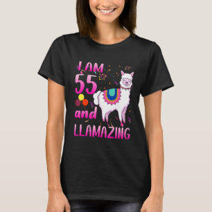 Ich bin 55 Jahre alt und lahm Phantastischen Llama T-Shirt