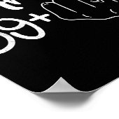Ich bin 59 Plus 1 Mittelfinger Lustig 60. Geburtst Poster (Ecke)