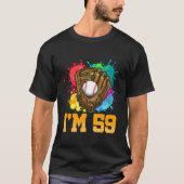 Ich bin 59 Sporthandschuh Baseball Player 59. T-Shirt (Vorderseite)