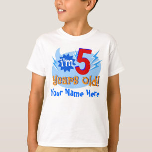Ich bin 5 Jahre alt! (Personifizieren Sie mit dem T-Shirt