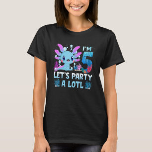 Ich bin 5 Let's Party A Lotl 5. Geburtstag Niedlic T-Shirt
