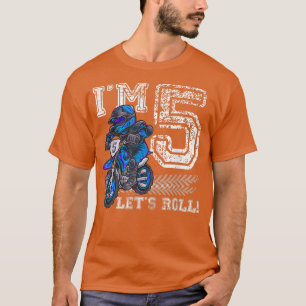 Ich bin 5 Let's Roll 5. Geburtstag Dirt Bike Motoc T-Shirt