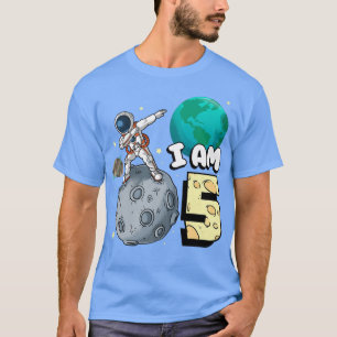 Ich bin 5 Space Astronaut Kid Moon Walker 5th Birt T-Shirt