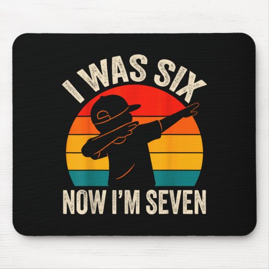 Ich bin 6 7 Geburtstag Sieben Alt Mousepad (Vorne)