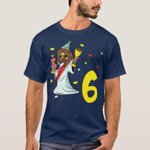 Ich bin 6 mit Jesus Kindergeburtstag 6 Jahre alt T-Shirt