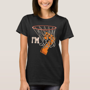 Ich bin 7 Basketball Thema Geburtstagsfeier T-Shirt