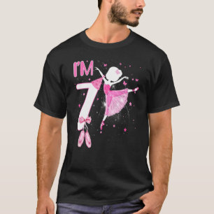 Ich bin 7. Geburtstag Ballerina Girl Ballet Dancer T-Shirt