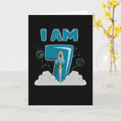 ICH BIN 7 JAHRE ALT 7. Geburtstag Junge Weltraum G Karte (Gelbe Blume)