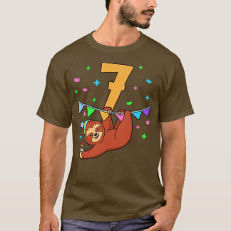 Ich bin 7 Jahre alt mit schluckigem Kindergeburtst T-Shirt
