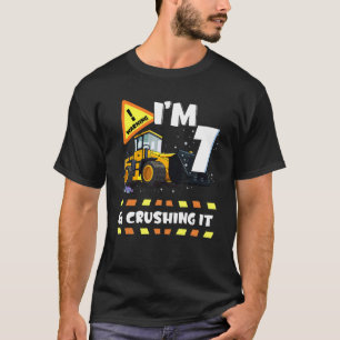 Ich bin 7 und zerstöre es Baugrube 7th B T-Shirt