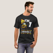 Ich bin 7 und zerstöre es Baugrube 7th B T-Shirt (Vorne ganz)
