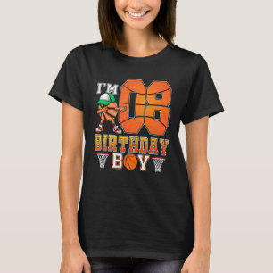 Ich bin 8 Jahre alt 8. Geburtstag Boy Basketball T-Shirt
