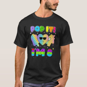 Ich bin 8 Jahre alt 8. Geburtstag Einhorn Thema Mä T-Shirt
