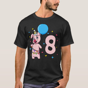 Ich bin 8 Jahre alt mit dem Kindergeburtstag von S T-Shirt