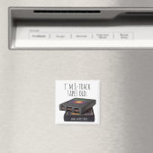 Ich bin 8-Track Tapes Old Fun Editable Name Gift Magnet (In Situ (Geschirrspüler))