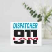 Ich bin 911 Logozeug für Feuer, EMS, Dispatch! Postkarte (Stehend Vorderseite)