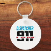 Ich bin 911 Logozeug für Feuer, EMS, Dispatch! Schlüsselanhänger (Vorderseite)