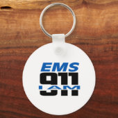 Ich bin 911 Logozeug für Feuer, EMS, Dispatch! Schlüsselanhänger (Vorderseite)
