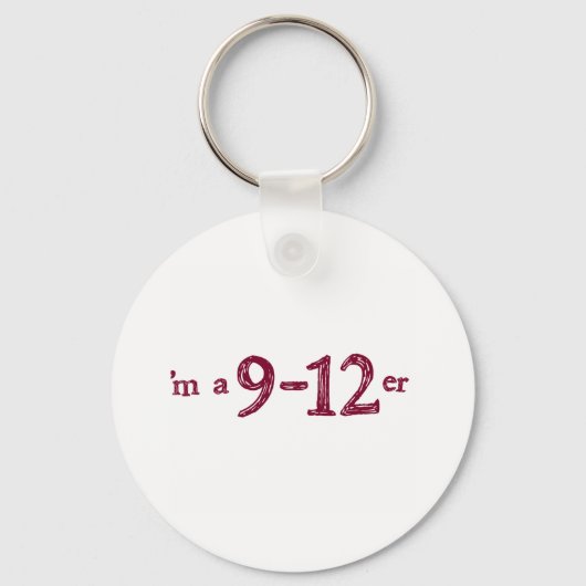 Ich bin 9-12 schlüsselanhänger (Vorderseite)