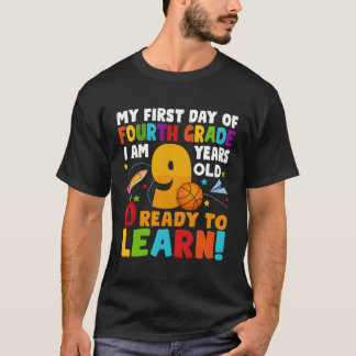 Ich bin 9 bereit, meinen Rücken in die Schule zu l T-Shirt