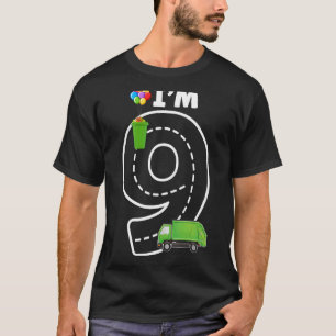 Ich bin 9. Geburtstag Junge Müll 9 Jahre alt Recyc T-Shirt